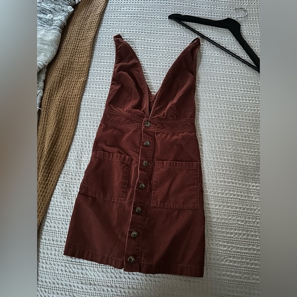 🌑 S O L D 🌑 Rewash Cordoury OverallS Suspender Dress M - Picture 2 of 7